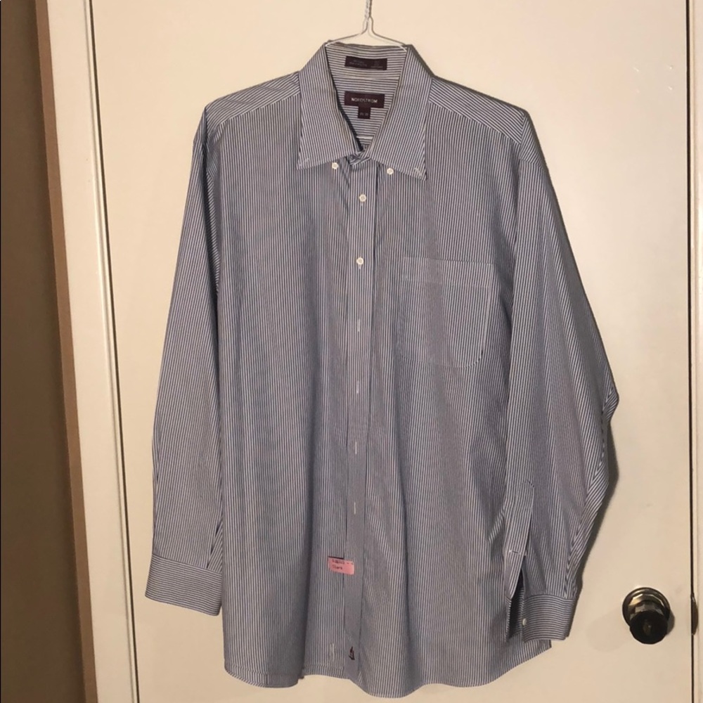 Nordstrom Blue & White Stripped Long Sleeve